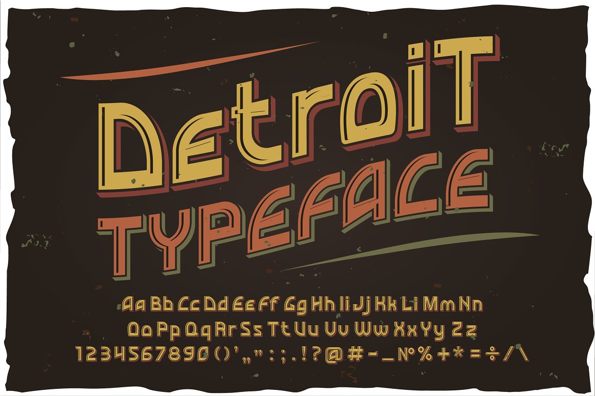 Schriftart Detroit